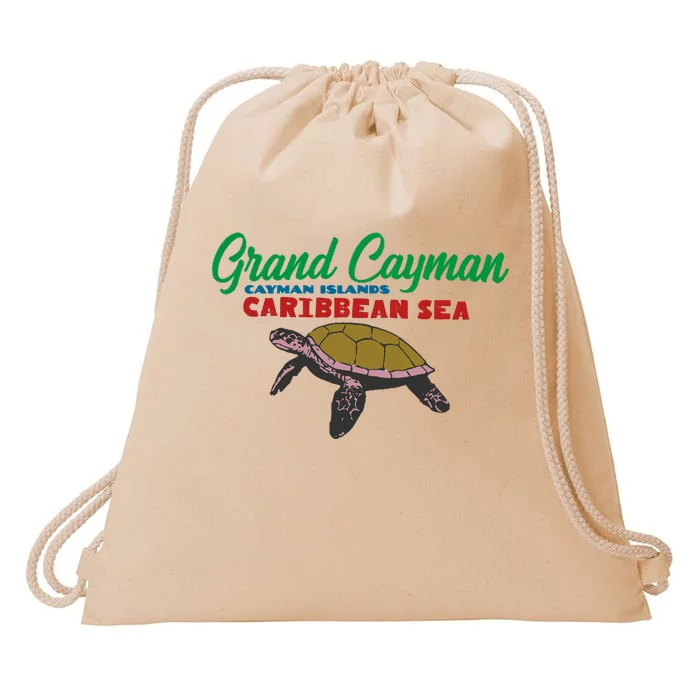 Grand Cayman Sea Turtles Drawstring Bag