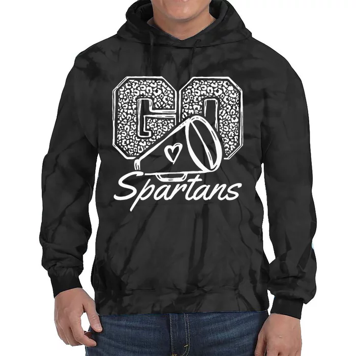 Go Cheer Spartans Sports Name Gifts Tie Dye Hoodie