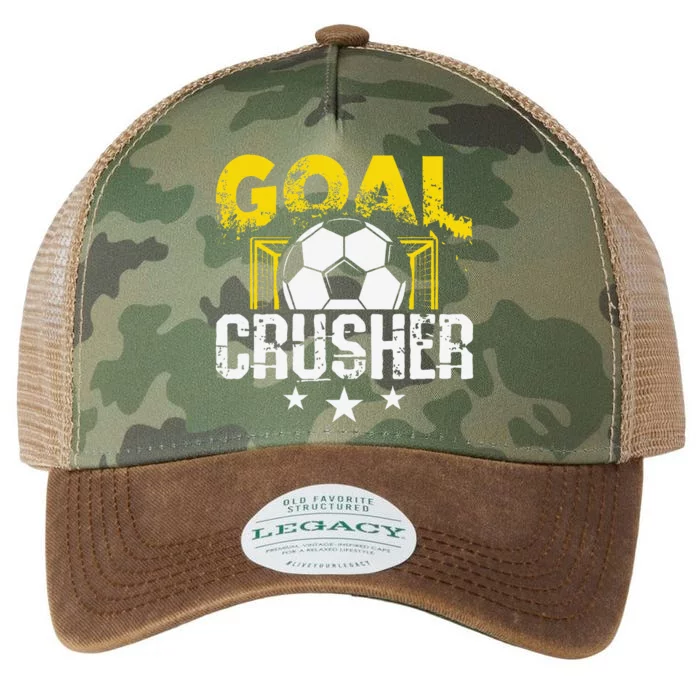 Goal Crusher Soccer Quote Soccer Player Legacy Tie Dye Trucker Hat