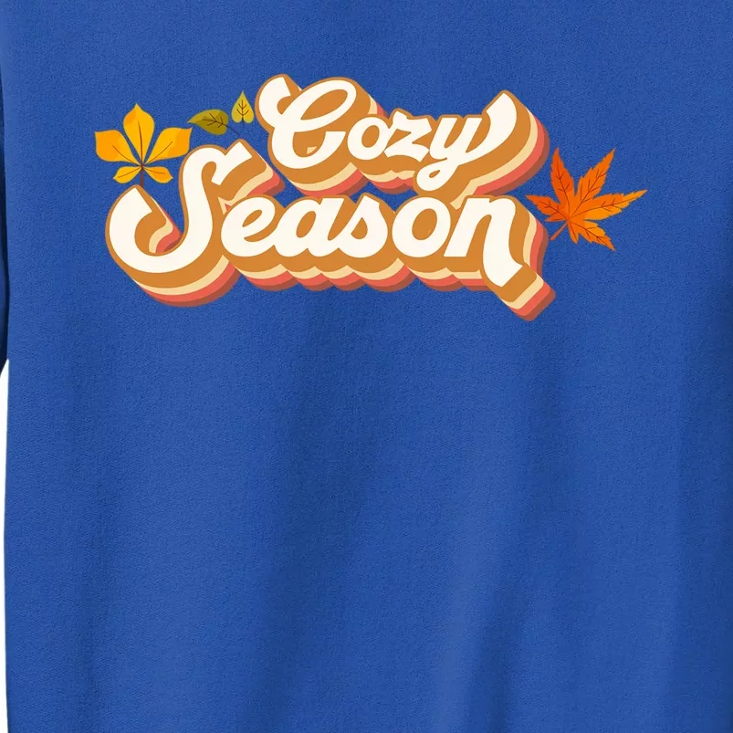 Groovy Cozy Season Pumpkin Fall Autumn Thanksgiving Gift Tall Sweatshirt