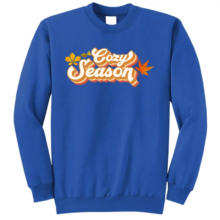 Groovy Cozy Season Pumpkin Fall Autumn Thanksgiving Gift Tall Sweatshirt