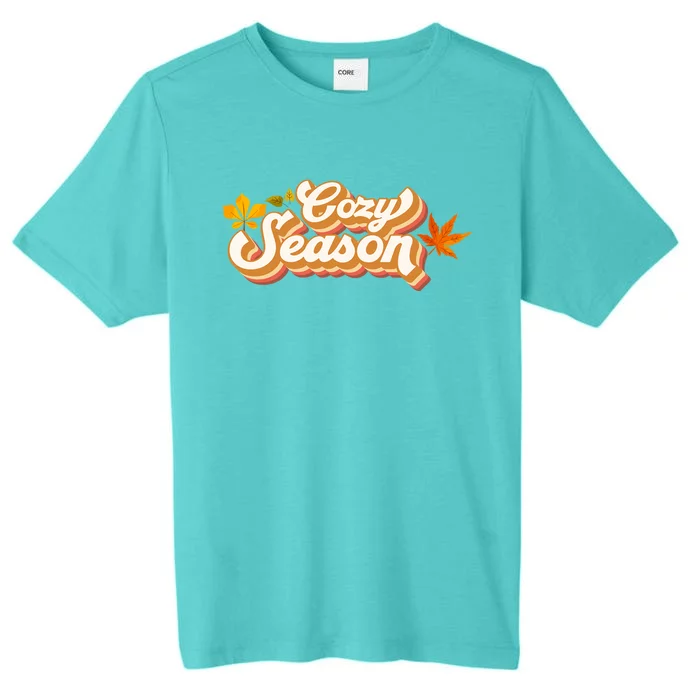 Groovy Cozy Season Pumpkin Fall Autumn Thanksgiving Gift ChromaSoft Performance T-Shirt