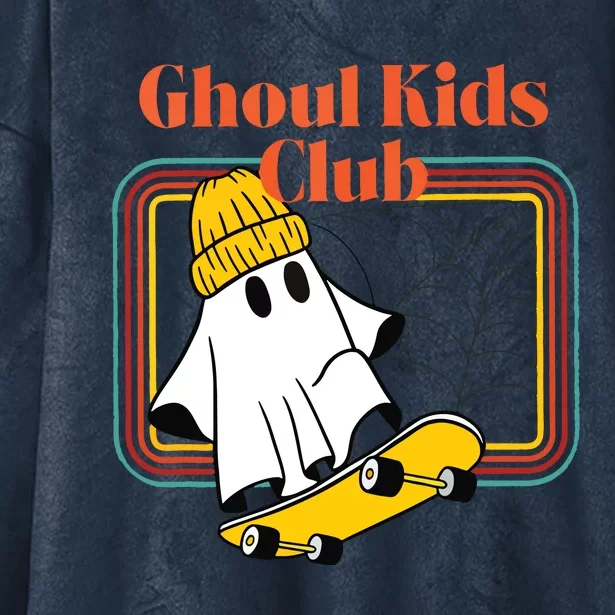 Ghoul Club Skateboarding Hooded Wearable Blanket