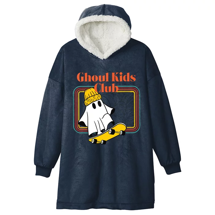 Ghoul Club Skateboarding Hooded Wearable Blanket