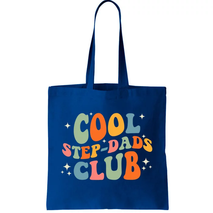 Groovy Cool Step Dads Club Fathers Day Stepfather Daddy Gift Tote Bag