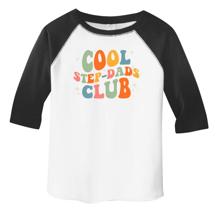 Groovy Cool Step Dads Club Fathers Day Stepfather Daddy Gift Toddler Fine Jersey T-Shirt