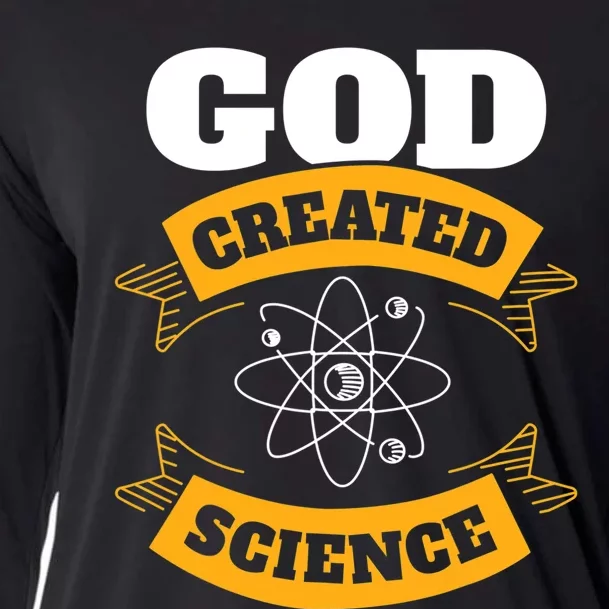 God Created Science Christian Cooling Performance Long Sleeve Crew