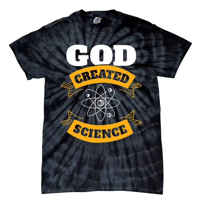 God Created Science Christian Tie-Dye T-Shirt