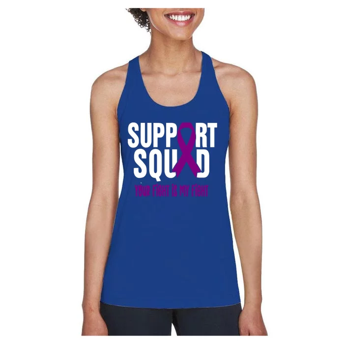 Gynecological Cancer Support Squad Gynecological Cancer Awar Gift Women's Racerback Tank