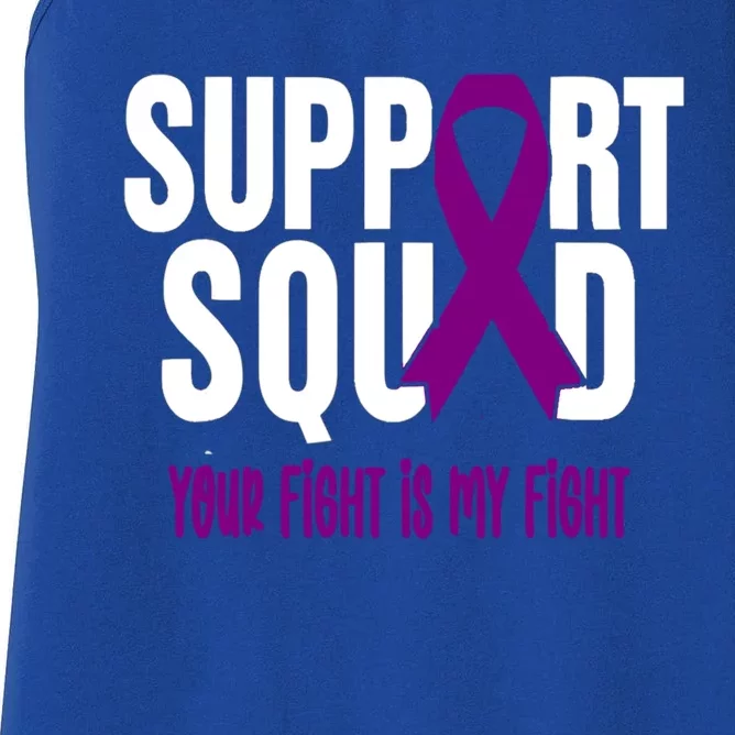 Gynecological Cancer Support Squad Gynecological Cancer Awar Gift Women's Racerback Tank