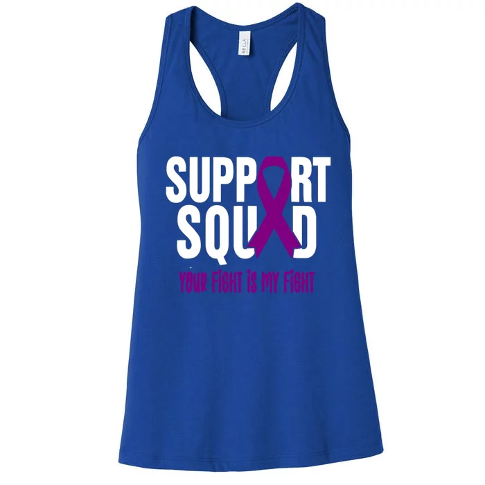 Gynecological Cancer Support Squad Gynecological Cancer Awar Gift Women's Racerback Tank