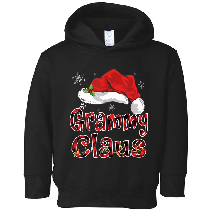 Grammy Claus Shirt Christmas Lights Pajama Family Matching Toddler Hoodie