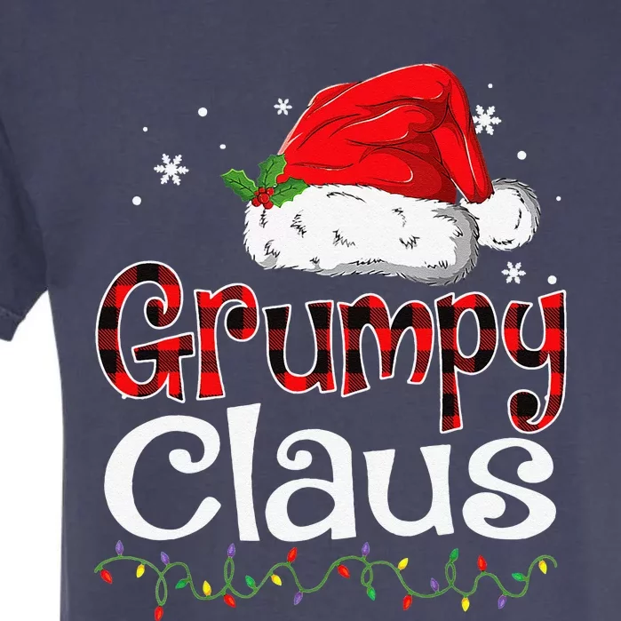 Grumpy Claus Santa Funny Christmas Pajama Matching Family Garment-Dyed Heavyweight T-Shirt