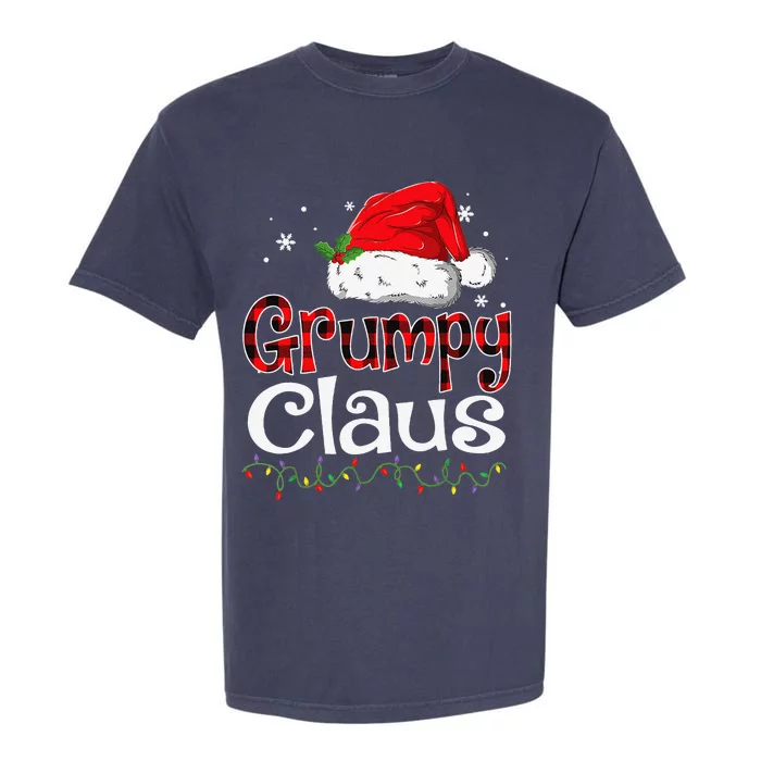 Grumpy Claus Santa Funny Christmas Pajama Matching Family Garment-Dyed Heavyweight T-Shirt