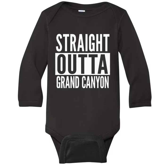 Grand Canyon Straight Outta College University Alumni Baby Long Sleeve Bodysuit