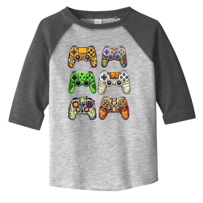 Gaming Controllers Skeleton Zombie Mummy Halloween Toddler Fine Jersey T-Shirt