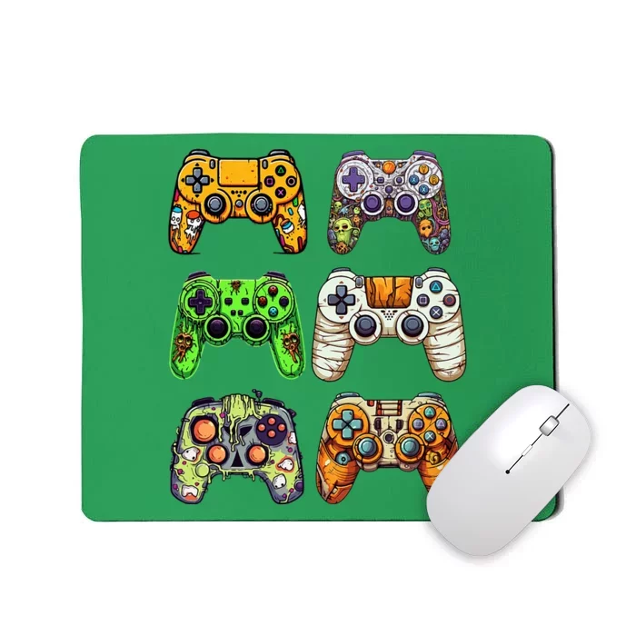 Gaming Controllers Skeleton Zombie Mummy Halloween Mousepad