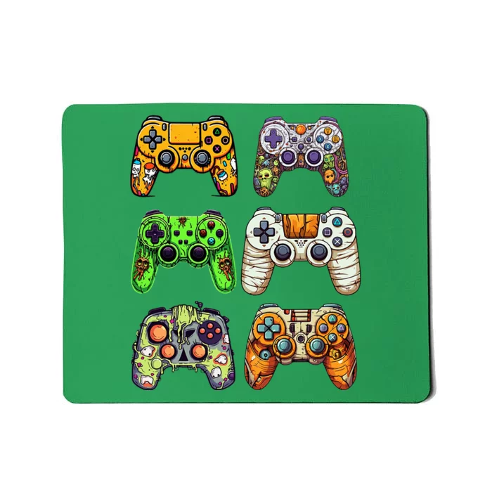 Gaming Controllers Skeleton Zombie Mummy Halloween Mousepad