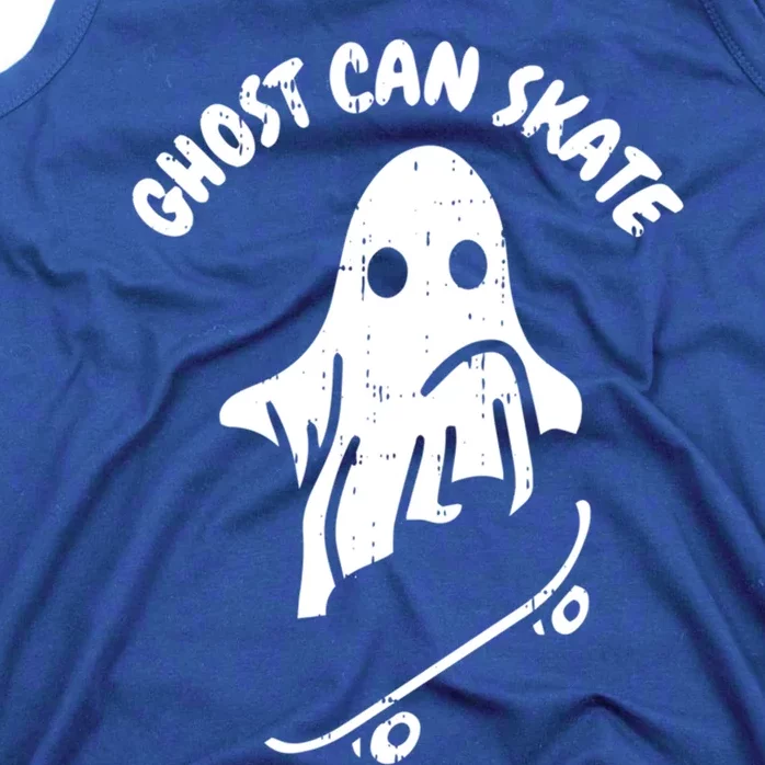 Ghost Can Skate Halloween Costume Ghoul Skateboard Skater Gift Tank Top