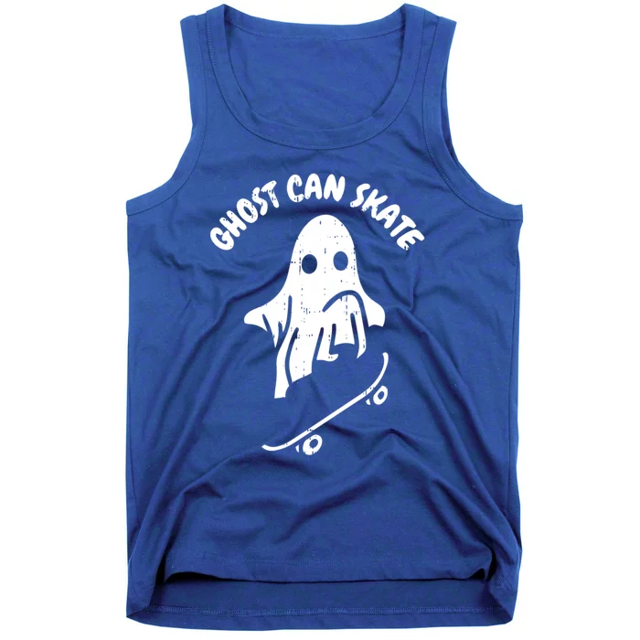 Ghost Can Skate Halloween Costume Ghoul Skateboard Skater Gift Tank Top