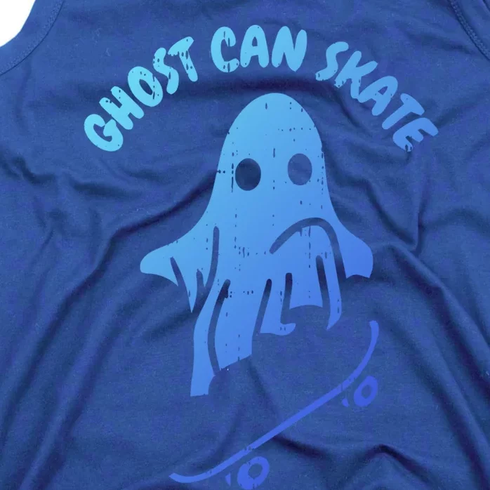 Ghost Can Skate Halloween Costume Ghoul Skateboard Skater Gift Tank Top