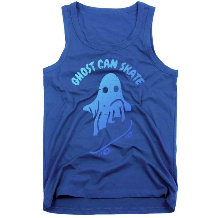 Ghost Can Skate Halloween Costume Ghoul Skateboard Skater Gift Tank Top