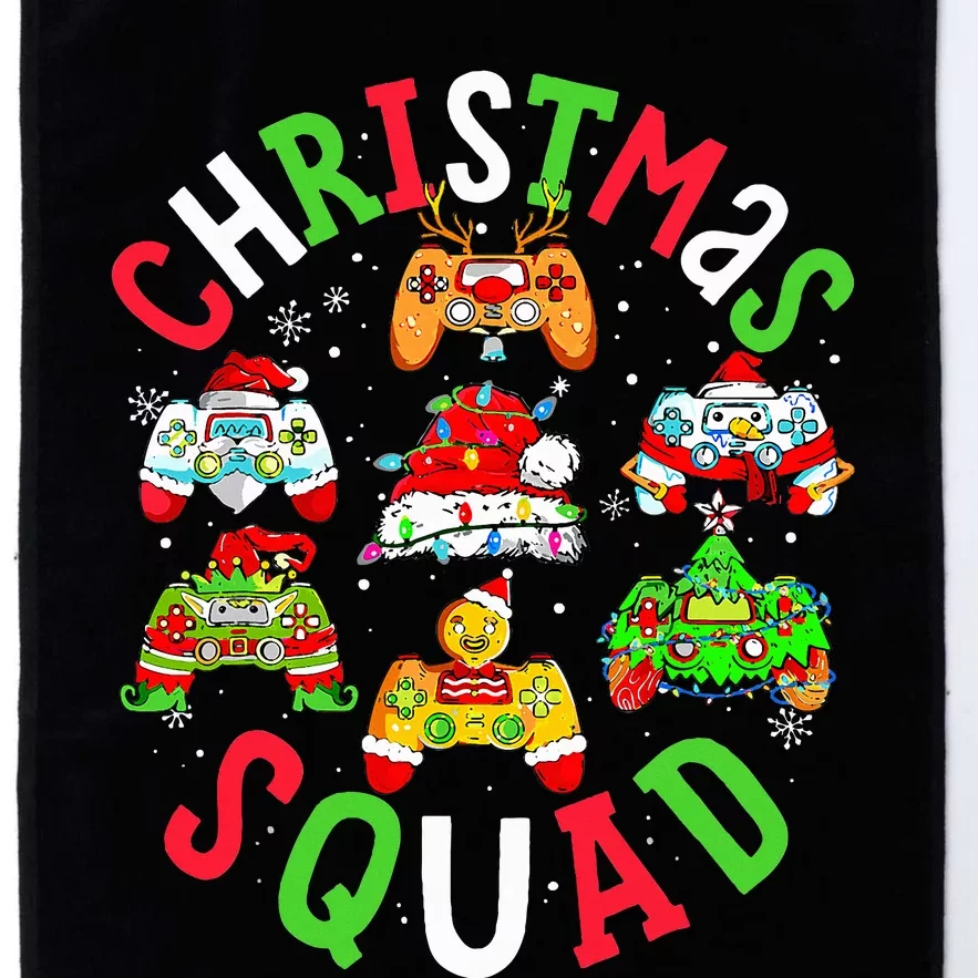 Game Christmas Squad Santa Elf Family Matching Pajamas Platinum Collection Golf Towel