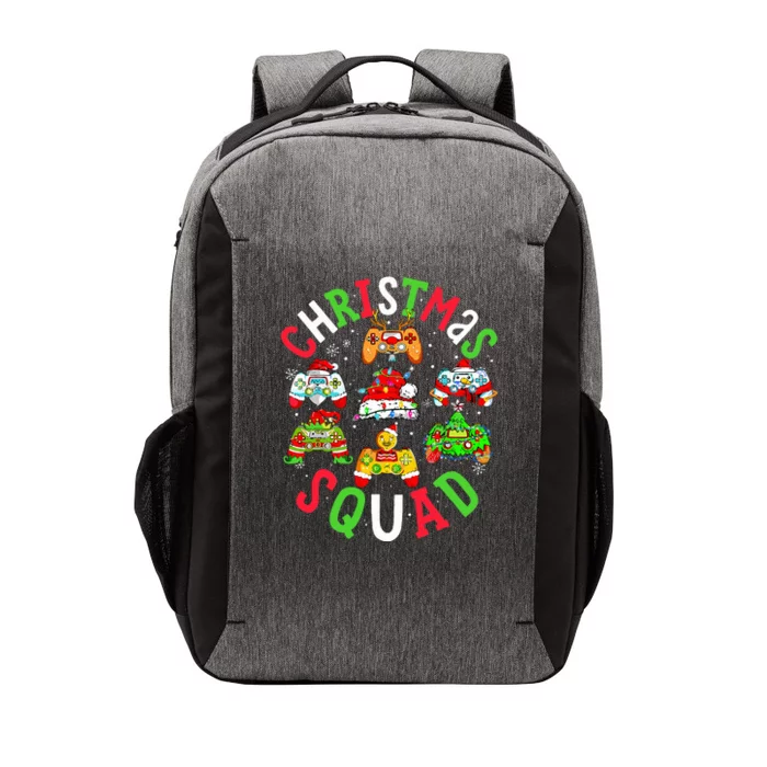 Game Christmas Squad Santa Elf Family Matching Pajamas Vector Backpack