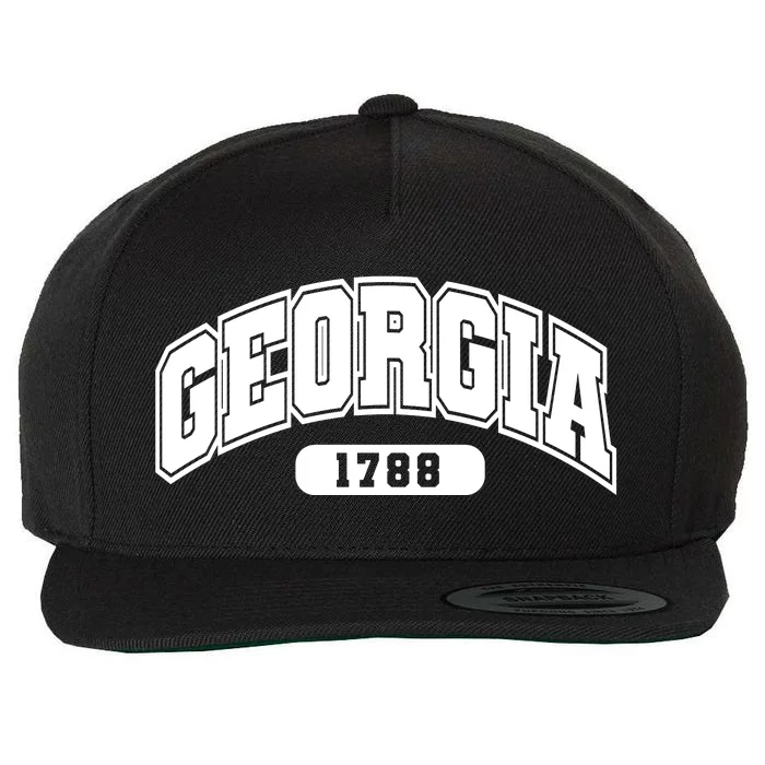 Georgia Collegiate Style 1788 Wool Snapback Cap