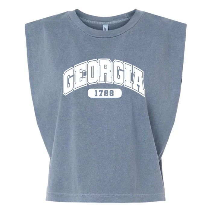 Georgia Collegiate Style 1788 Garment-Dyed Women's Muscle Tee