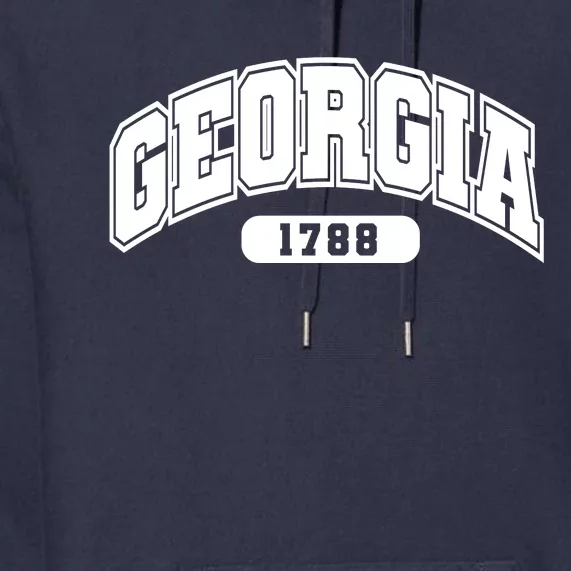 Georgia Collegiate Style 1788 Premium Hoodie