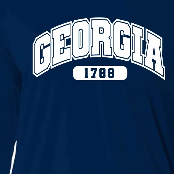 Georgia Collegiate Style 1788 Cooling Performance Long Sleeve Crew