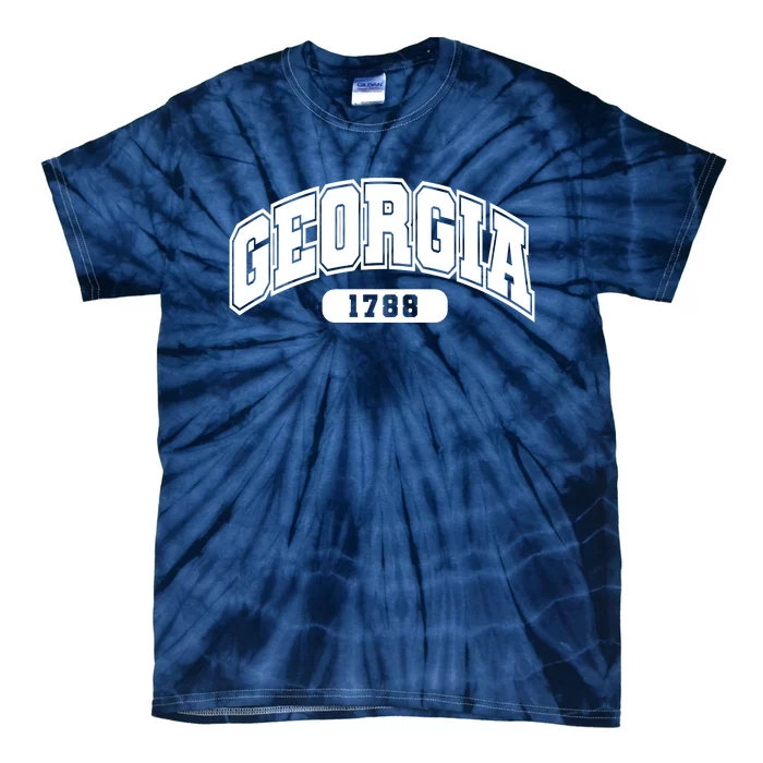 Georgia Collegiate Style 1788 Tie-Dye T-Shirt