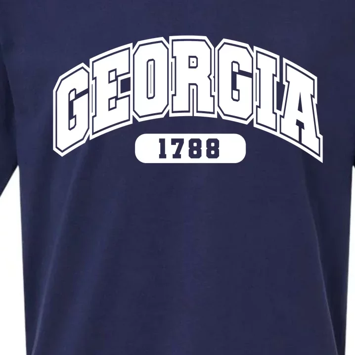 Georgia Collegiate Style 1788 Sueded Cloud Jersey T-Shirt