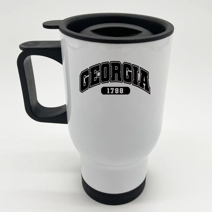 Georgia Collegiate Style 1788 Front & Back Stainless Steel Travel Mug