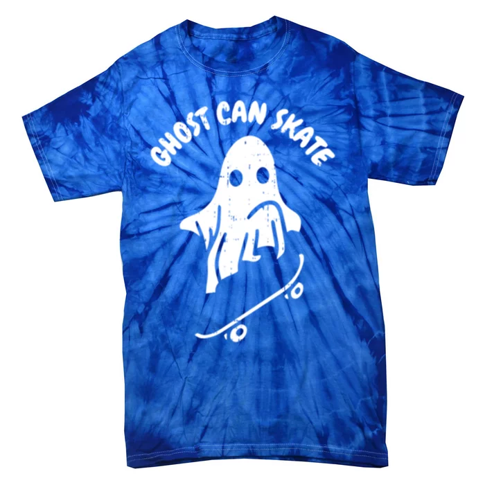 Ghost Can Skate Halloween Costume Ghoul Skateboard Skater Gift Tie-Dye T-Shirt