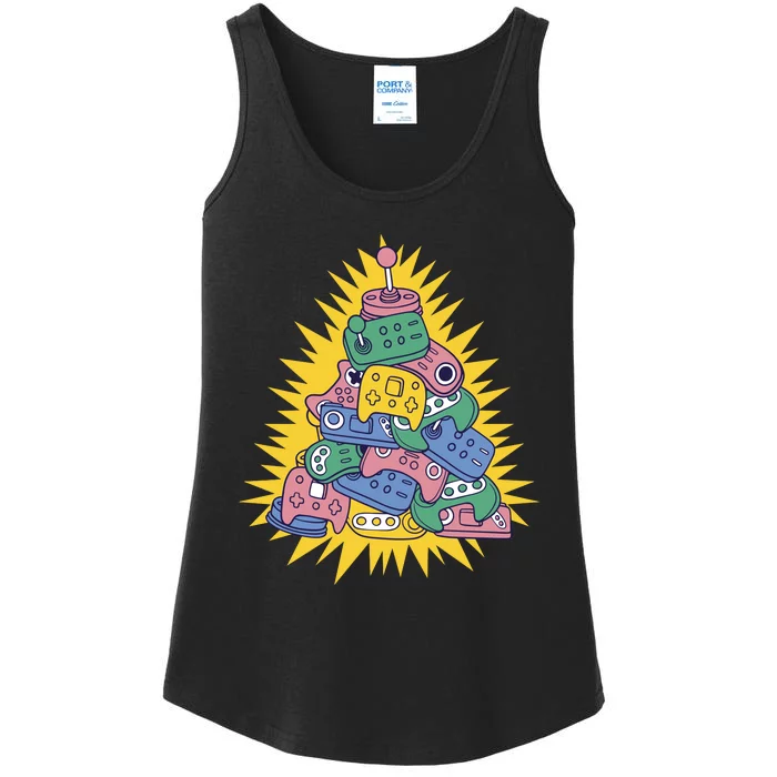 Gaming Christmas Tree Ladies Essential Tank