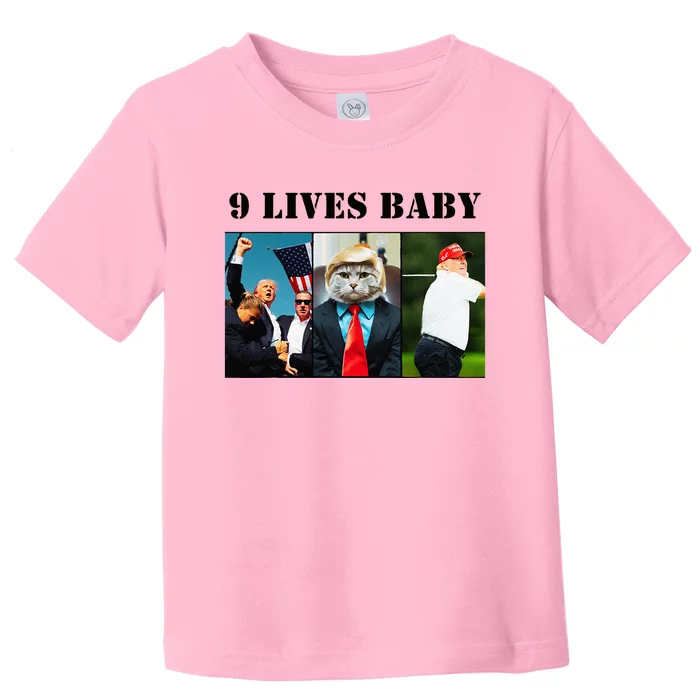 Groovy Cat Trump 9 Lives Baby Toddler T-Shirt