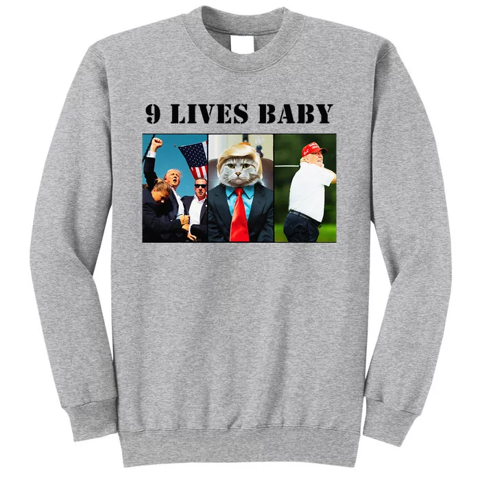 Groovy Cat Trump 9 Lives Baby Sweatshirt