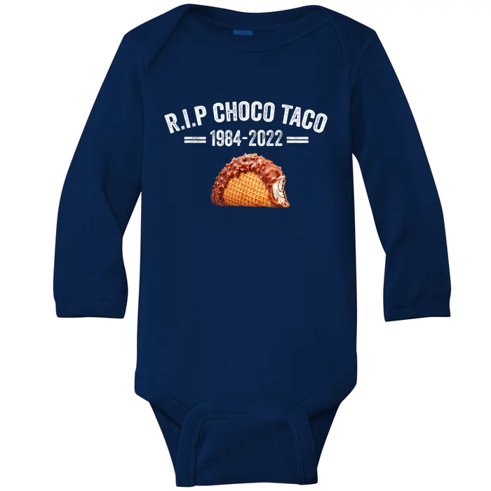 Goodbye Choco Taco Baby Long Sleeve Bodysuit