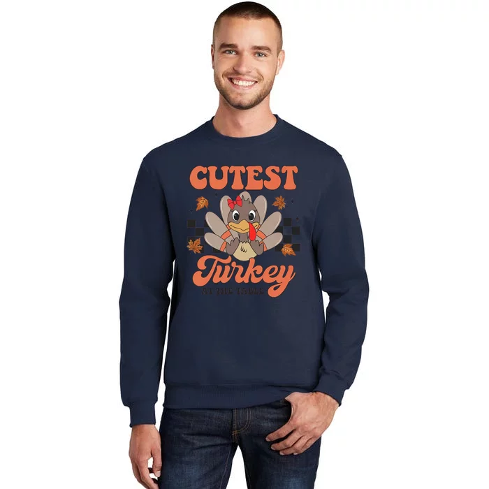 Girl Coolest Turkey Thanksgiving Tall Sweatshirt