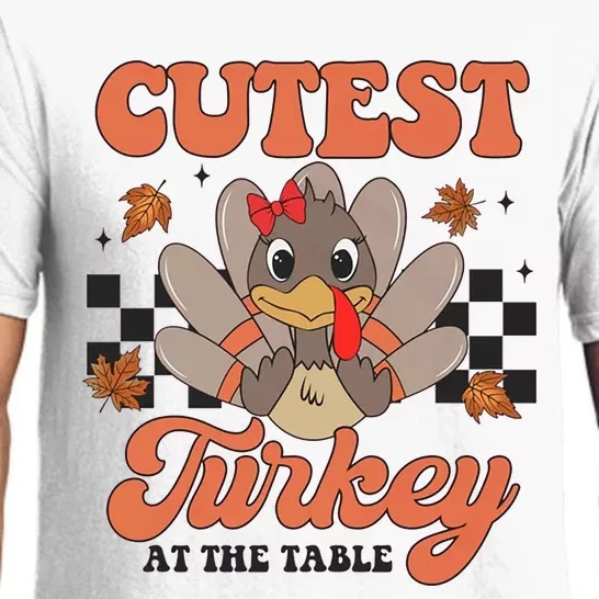 Girl Coolest Turkey Thanksgiving Pajama Set