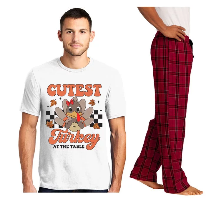 Girl Coolest Turkey Thanksgiving Pajama Set