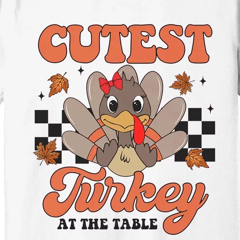 Girl Coolest Turkey Thanksgiving Premium T-Shirt