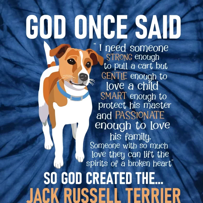 God Created The Jack Russell Terrier Dog Lover Tie-Dye T-Shirt