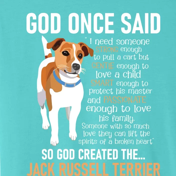 God Created The Jack Russell Terrier Dog Lover ChromaSoft Performance T-Shirt