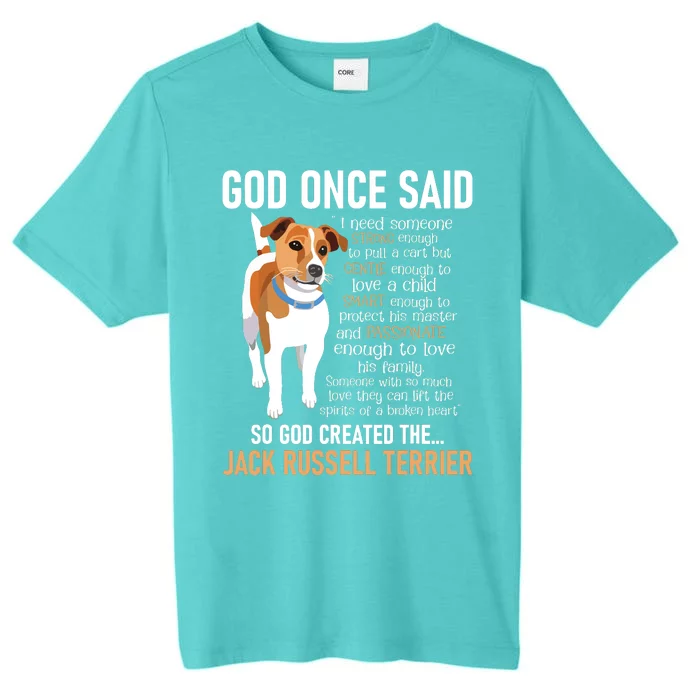 God Created The Jack Russell Terrier Dog Lover ChromaSoft Performance T-Shirt