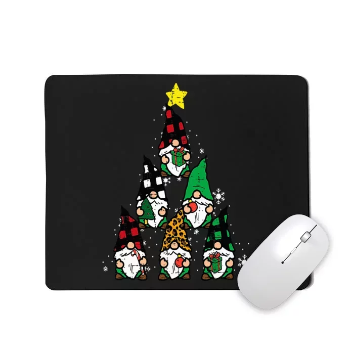 Gnomes Christmas Tree Funny Xmas Holidays Mousepad