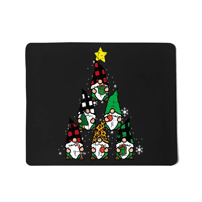 Gnomes Christmas Tree Funny Xmas Holidays Mousepad