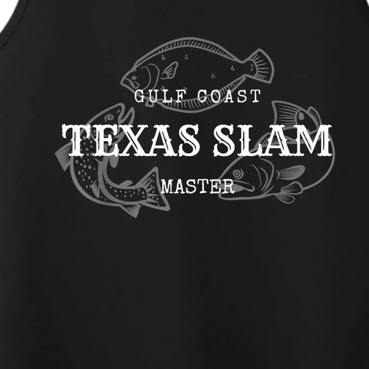 Gulf Coast Texas Grand Slam Fishing Master Tee Performance Tank